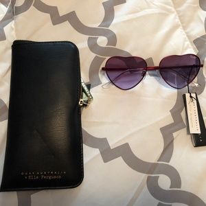 Quay Australia x Elle Ferguson Heart Sunglasses